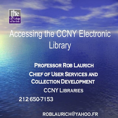 The electronic library and ereaders | PPTX