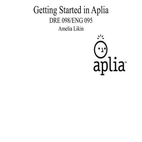 Accessing aplia dre 098 a likin