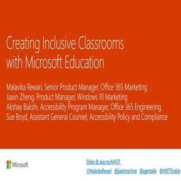 Microsoft at AHG 2017