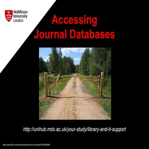 Accessing Journal Databases 