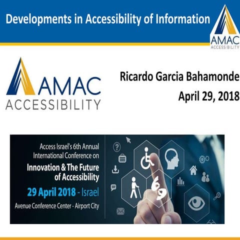 "Developments in Accessibility of Information" - Access Israel 's 6th Annual ...