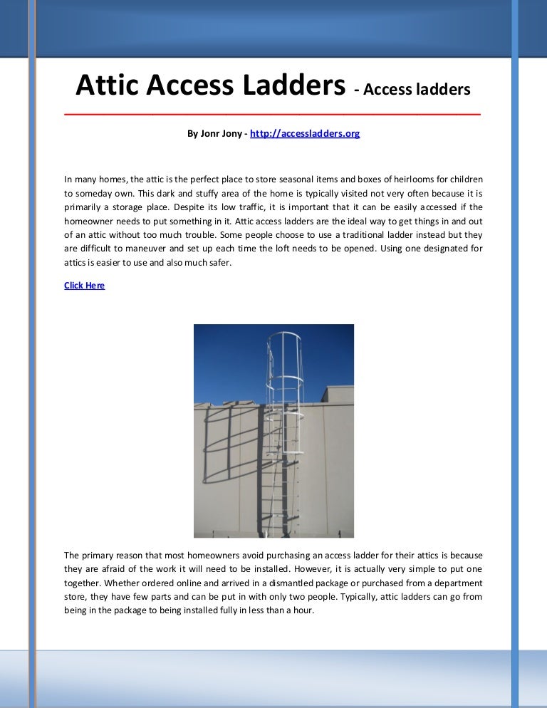 Access ladders