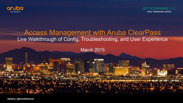 Access Management with Aruba ClearPass