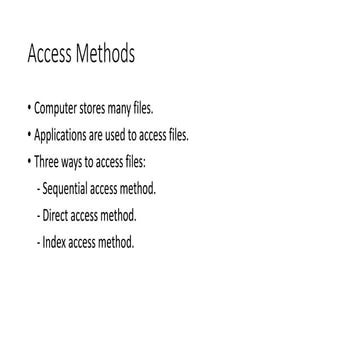 Access Methods and File System Mounting.pptx