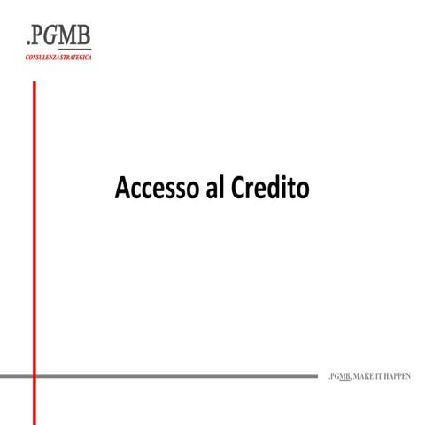 Reti di Imprese - Accesso al Credito