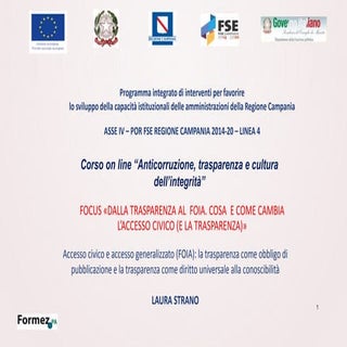 FOIA - Accesso civico generalizzato   