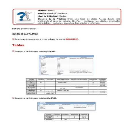Práctica Completa en Access
