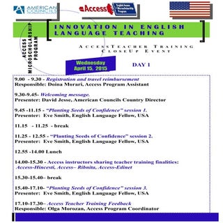 Access Teacher Training Closeup, Ap...