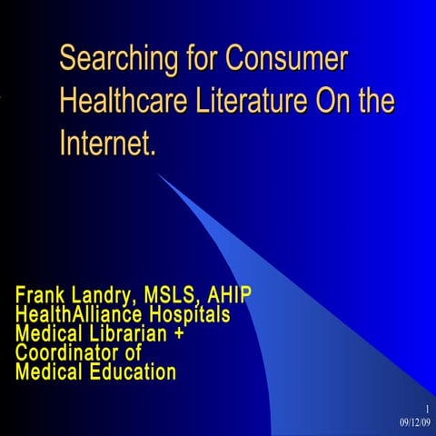 Access To Consumer Health Literature.
