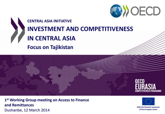 Access to finance in Tajikistan