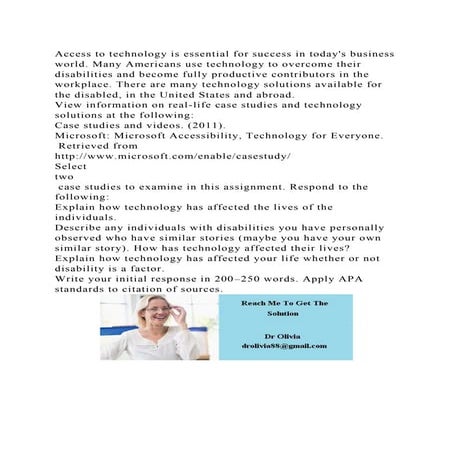Access to technology is essential for success in todays busines.docx