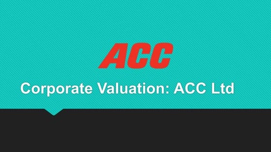 Stp & 4 p's of ACC cement ltd. | PPT
