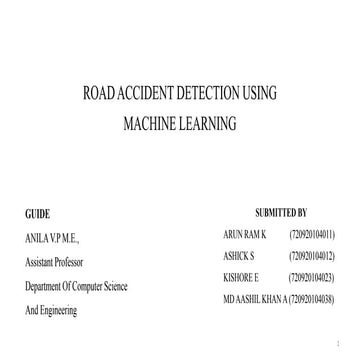 Accident dtection using opencv and using AI
