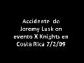 Accidente de Jeremy Lusk