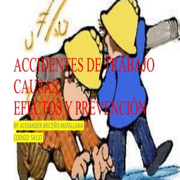 Accidentes de trabajo causas