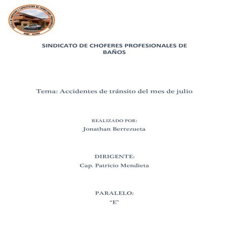 Accidentes de tránsito