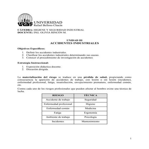 Accidentes Industriales