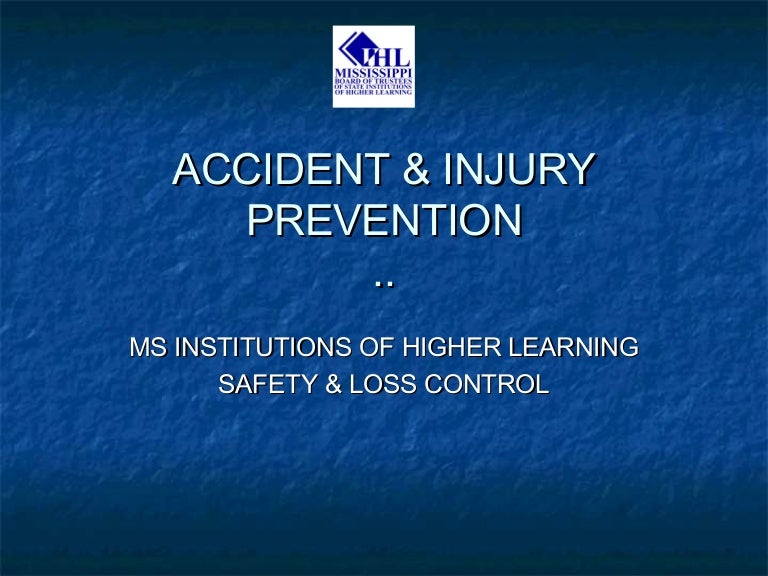Accident injury prevention