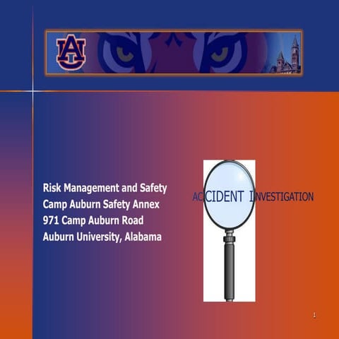 Risk Management and Safety