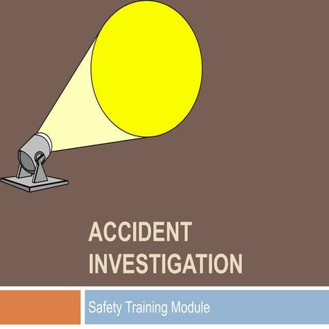 Root Cause Analysis and Accident Investigation | PPTX