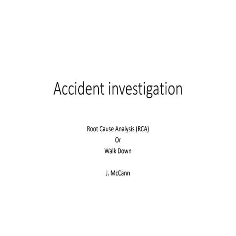 Accident investigation full version