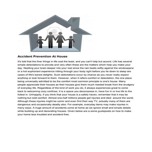 Home safety | PDF