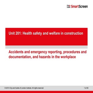 Accidents and emergency reporting, ...