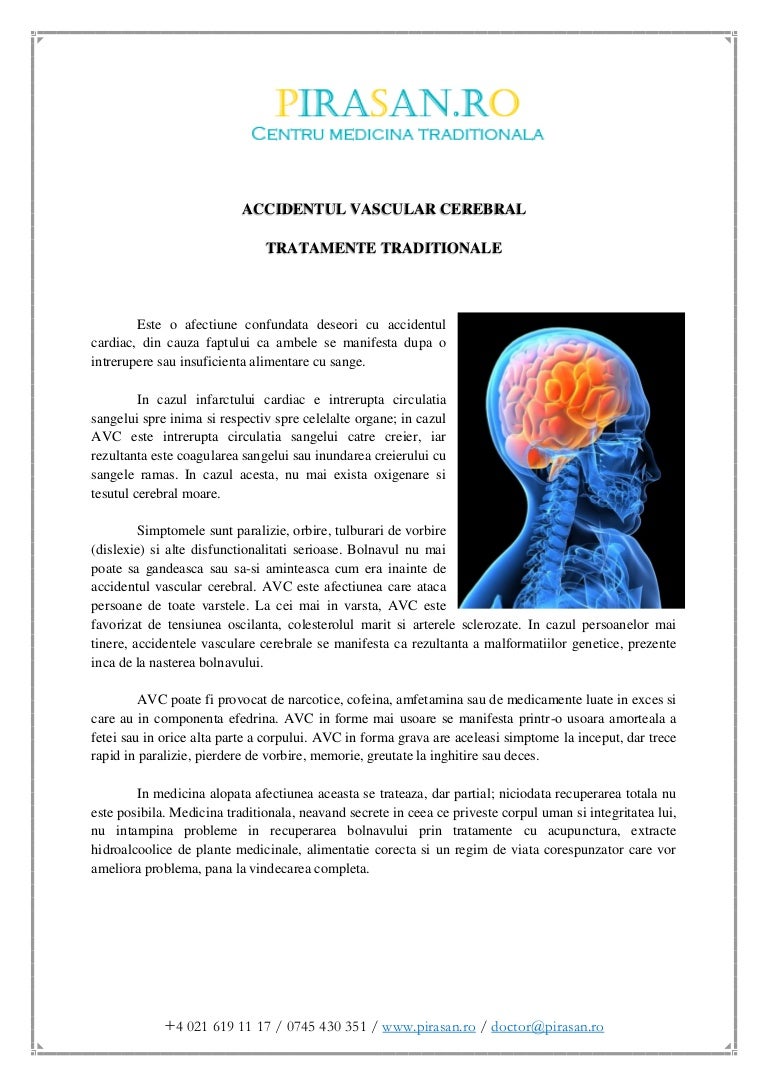 Pierdere în greutate după accident vascular cerebral