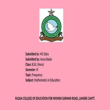 ACC II Asma. maths. frequency.data  pptx