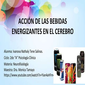 Efectos de las bebidas energizantes en el cerebro | PPT