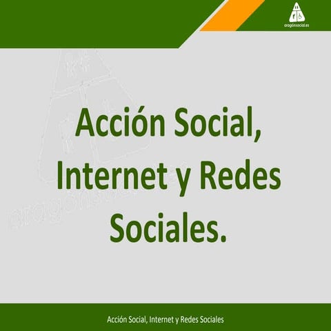 Acción social, internet y redes sociales
