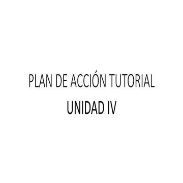 Plan de acción tutorial sagrado corazon | PPTX