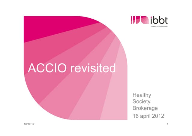 Accio presentation closing event