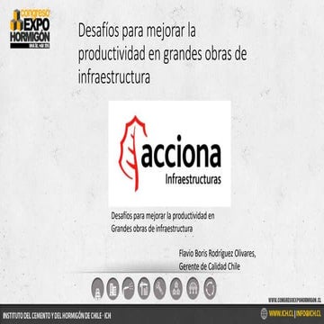 Hormigón, desafíos para mejorar la productividad