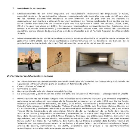 ACCIONES MANDATO VICENT ALMENAR CLIMENT