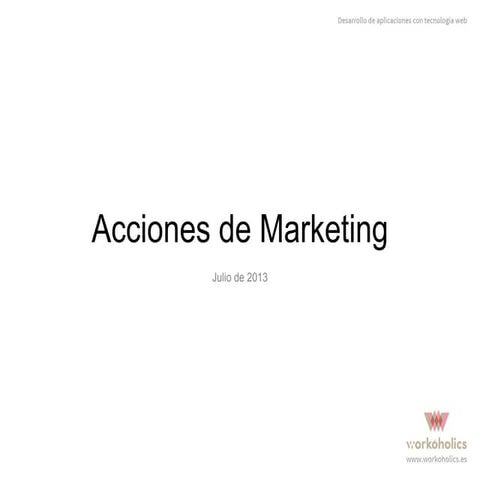 Acciones de marketing