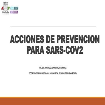 Acciones de prevencion para sars cov2