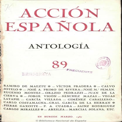 Accion española   antología