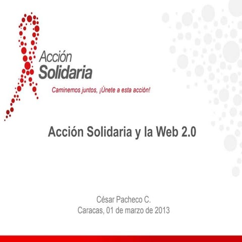 Acción solidaria y la web 2.0