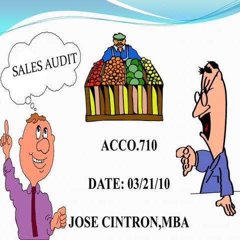 Sales Audit, Sales Cycle, Collection Cycle, Audit sales