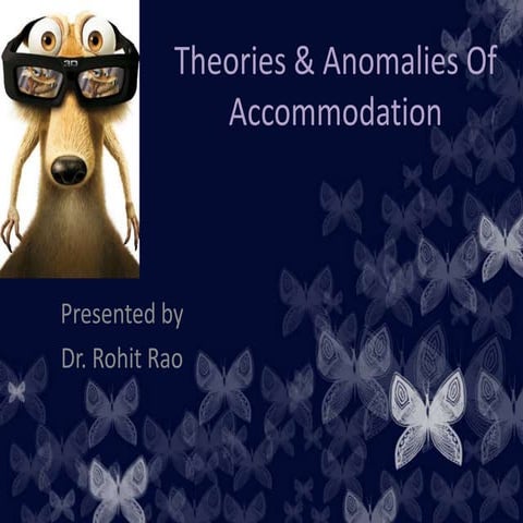 Accommodation of eye 