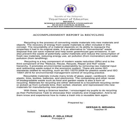 ACCOMPLISHMENT REPORT in RECYCLING.docx