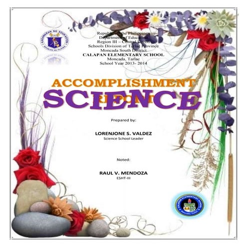 Accomplishment reports in science