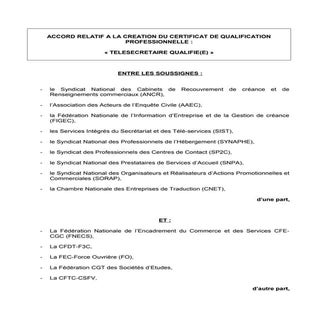 IDCC 2098 Accord cqp-télésecrétaire...