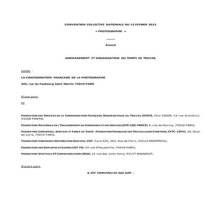 IDCC 3168 accord du 22 mars 2016