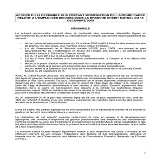Accord cadre senior du 16 12 2016