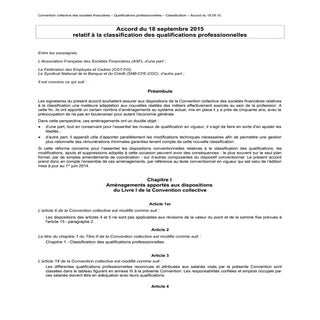 IDCC 478 : classification dans les ...