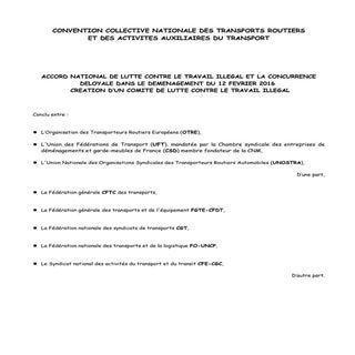 IDCC 16 Accord comité lutte contre ...