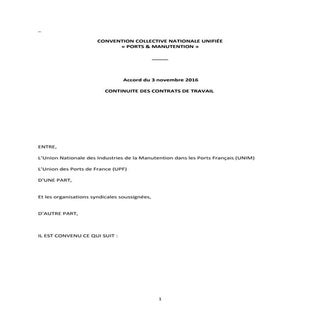  IDCC 3017 Accord continuité contra...