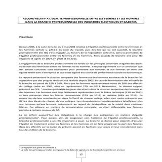 IDCC 5001 Accord de branche  égalit...